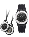 Royal Pop Watch + Silicone Strap Black & White