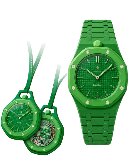 Montre Royal Pop + Bracelet Biocéramique Vert Studio